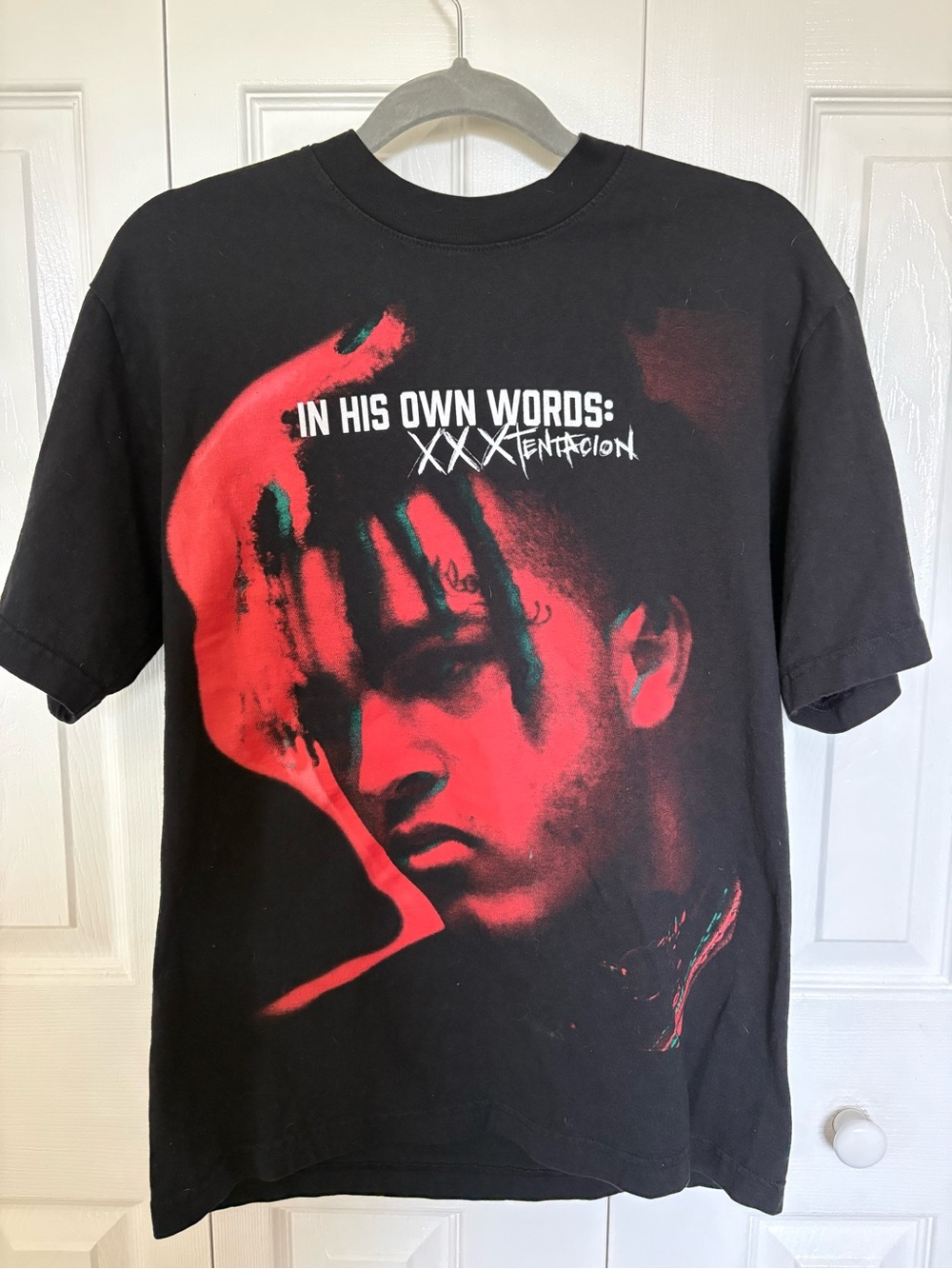 Revenge Xxxtentacion 'In His Own Words' Black & Red Graphic Tee